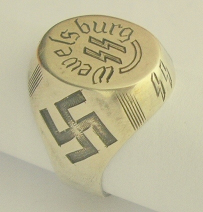 AMAZING Waffen SS HIMMLER SS school Wewelsburg 1940 silver ring