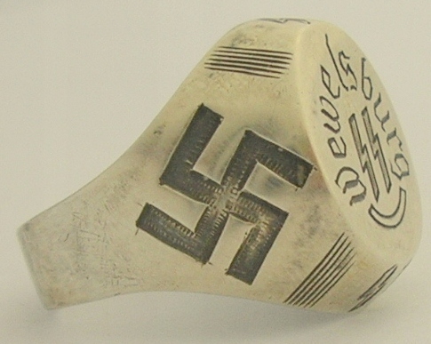 AMAZING Waffen SS HIMMLER SS school Wewelsburg 1940 silver ring