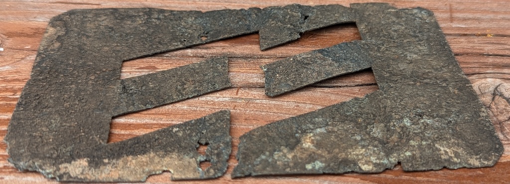 WW2 German Nazi WAFFEN SS metal template for SS runes