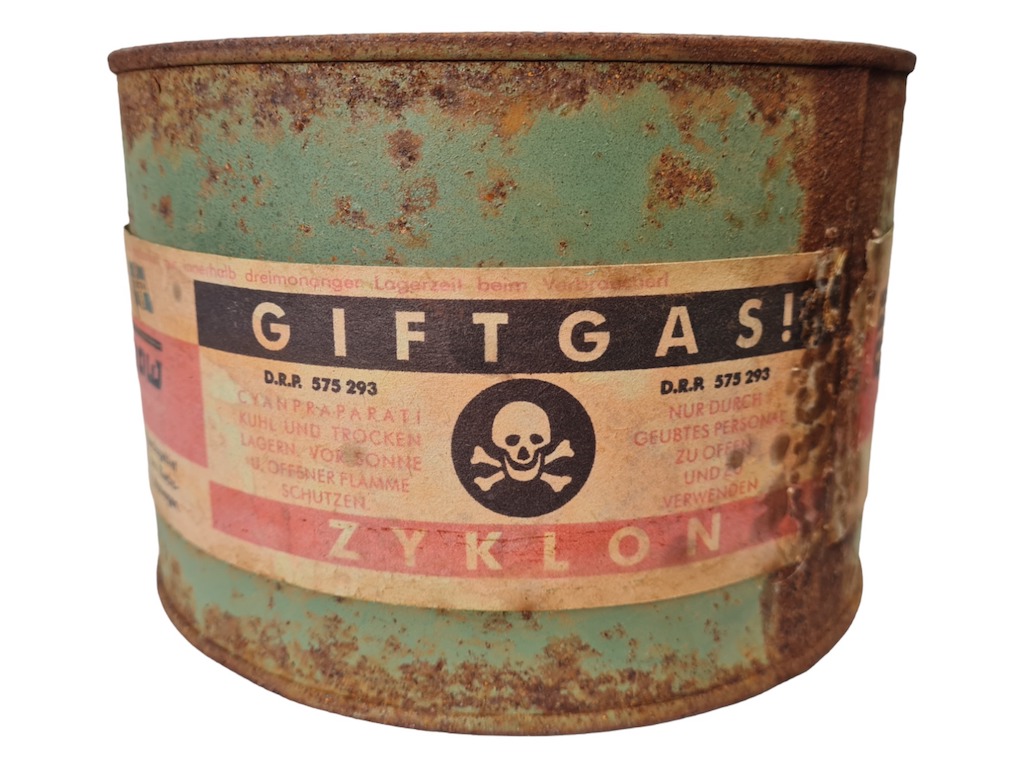 SCARCE!! ZYKLON B Canister From AUSCHWITZ Area Poison Concentration ...