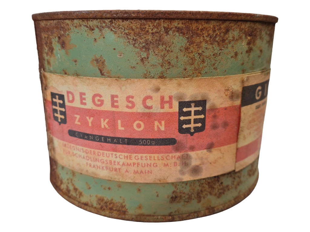 SCARCE!! ZYKLON B Canister From AUSCHWITZ Area Poison Concentration ...