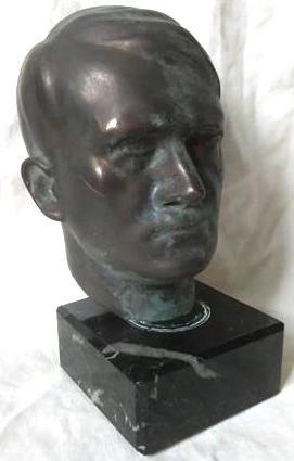 WW2 German Nazi early NSDAP Fuhrer statue Adolf Hitler bust head