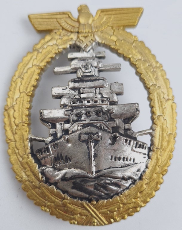 WW2 GERMAN NAZI RARE KRIEGSMARINE NAVAL NAVY Navy SPORTS AWARD - Sailing  Honour Prize  Standort-Segel-Wettfahrten