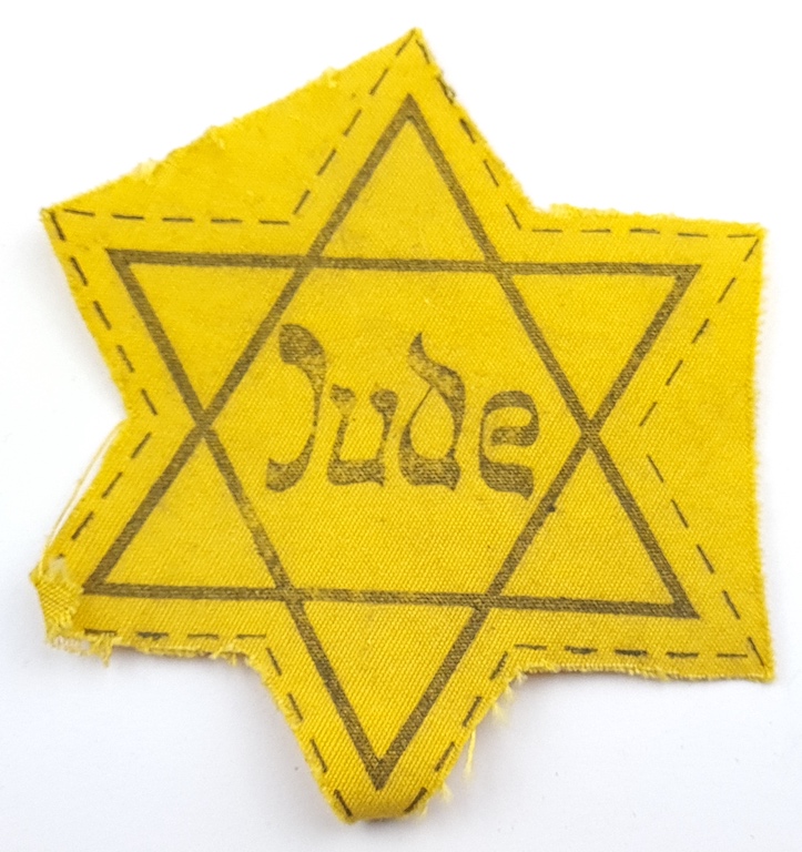 Star of David uncut JUDE from Germany Jew Jewish Holocaust patch badge