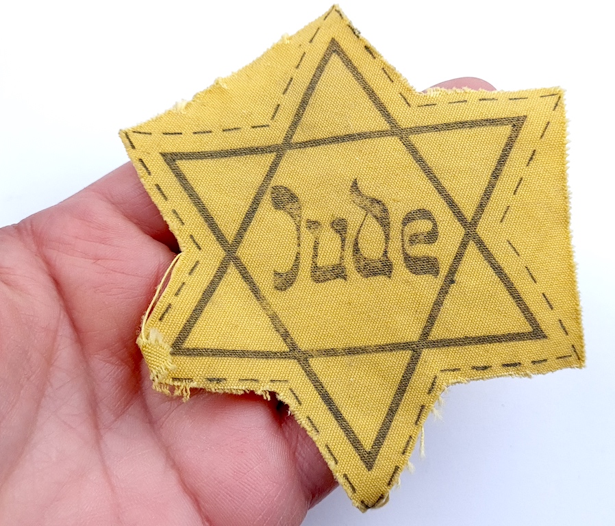 Star of David uncut JUDE from Germany Jew Jewish Holocaust patch badge