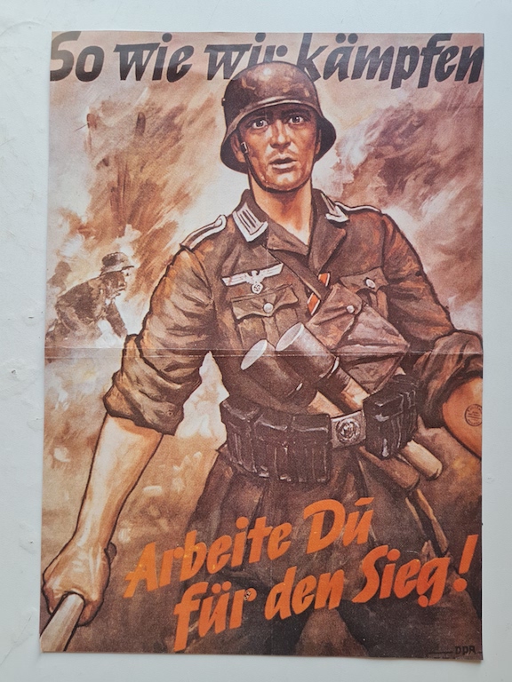 WW2 German Nazi RARE wehrmacht recruitment paper poster
