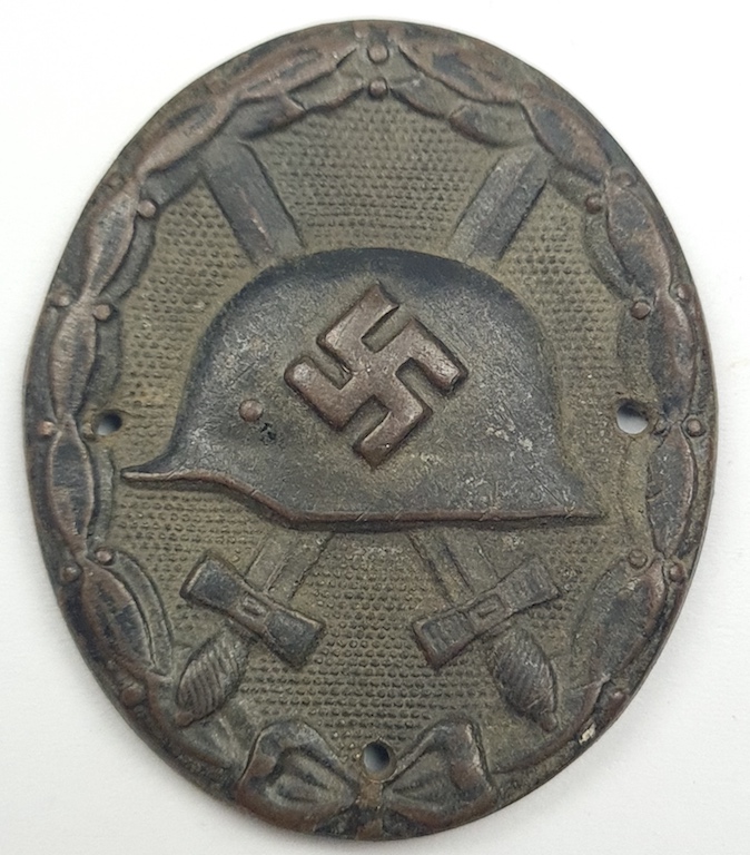 WW2 German Nazi Waffen SS - Wehrmacht black wound badge medal award ...