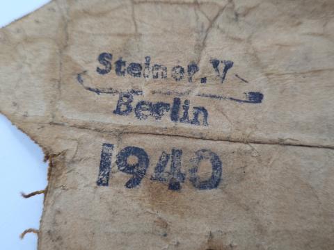 hand made Star of David JUDE marked on back berlin 1940 and named