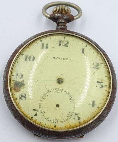 WW2 German Nazi Kriegsmarine navy KM u-boat pilot pocket watch with third reich eagle RELIC