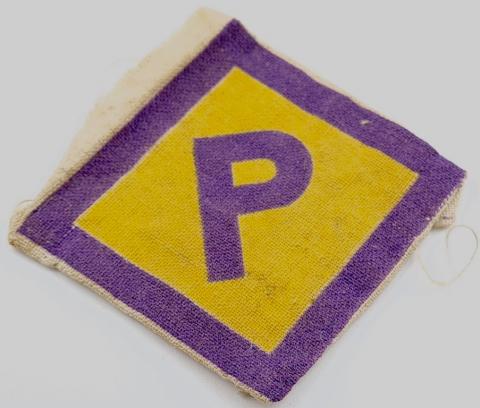 Holocaust Poland Polish workers Forced Labour "P" Patch Zivilarbeiter