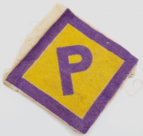 Holocaust Poland Polish workers Forced Labour "P" Patch Zivilarbeiter