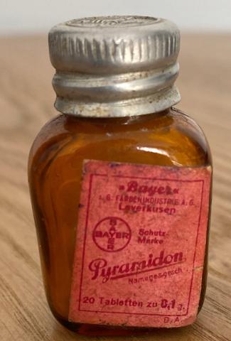 Auschwitz III Monowitz IG Farben Industrie BAYER drug bottle forced labor Holocaust