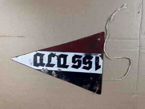 1st SS Panzer Division Leibstandarte SS Adolf Hitler car metal pennant flag