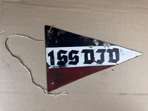 1st SS Panzer Division Leibstandarte SS Adolf Hitler LSSAH car metal pennant flag