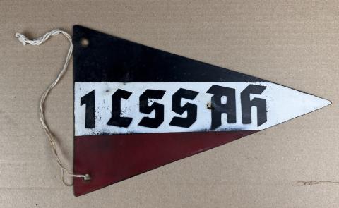 1st SS Panzer Division Leibstandarte SS Adolf Hitler LSSAH car metal pennant flag