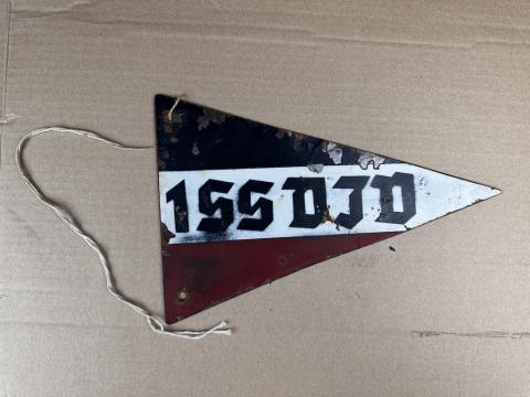 1st SS Panzer Division Leibstandarte SS Adolf Hitler LSSAH car metal pennant flag