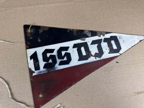 1st SS Panzer Division Leibstandarte SS Adolf Hitler LSSAH car metal pennant flag