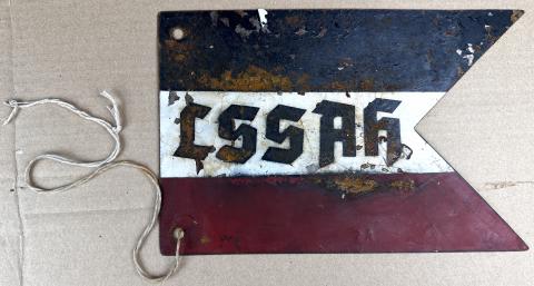 1st SS Panzer Division Leibstandarte SS Adolf Hitler LSSAH truck metal sign 1st SS Panzer Division Leibstandarte SS Adolf Hitler LSSAH truck metal sign