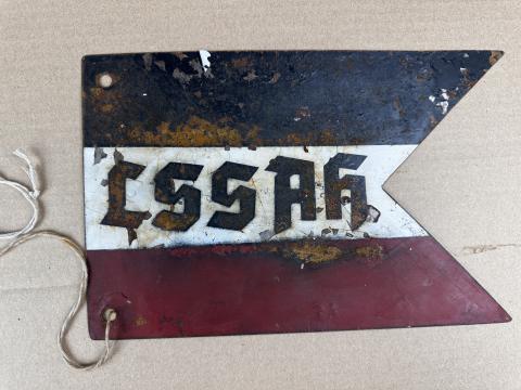 1st SS Panzer Division Leibstandarte SS Adolf Hitler LSSAH truck metal sign 1st SS Panzer Division Leibstandarte SS Adolf Hitler LSSAH truck metal sign