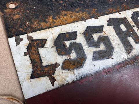 1st SS Panzer Division Leibstandarte SS Adolf Hitler LSSAH truck metal sign 1st SS Panzer Division Leibstandarte SS Adolf Hitler LSSAH truck metal sign