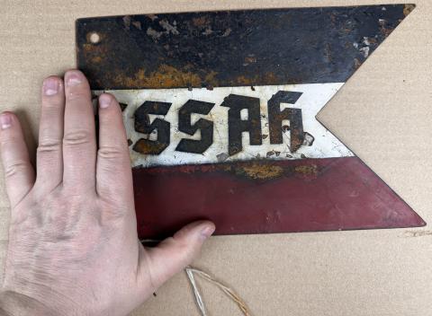 1st SS Panzer Division Leibstandarte SS Adolf Hitler LSSAH truck metal sign 1st SS Panzer Division Leibstandarte SS Adolf Hitler LSSAH truck metal sign