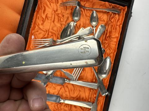 1st SS Panzer Division Leibstandarte SS Adolf Hitler SS-PzDiv LSSAH silverware set original 1st SS Panzer Division Leibstandarte SS Adolf Hitler SS-PzDiv LSSAH silverware set original