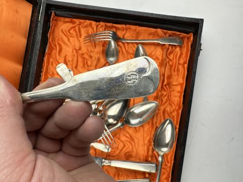 1st SS Panzer Division Leibstandarte SS Adolf Hitler SS-PzDiv LSSAH silverware set original 1st SS Panzer Division Leibstandarte SS Adolf Hitler SS-PzDiv LSSAH silverware set original