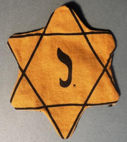BELGIUM J. STAR OF DAVID WORN original genuine Holocaust Jew Jewish SCARCE