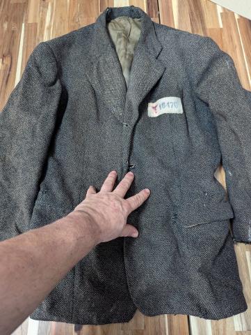 Concentration Camp kl kz DACHAU JEW JEWISH JACKET Patch ID juif jude juden uniform