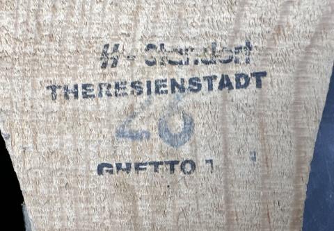 Czech Concentration Camp TEREZIN Ghetto Getto Jewish Jew clugs stamped by the WAFFEN SS 
