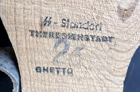 Czech Concentration Camp TEREZIN Ghetto Getto Jewish Jew clugs stamped by the WAFFEN SS 