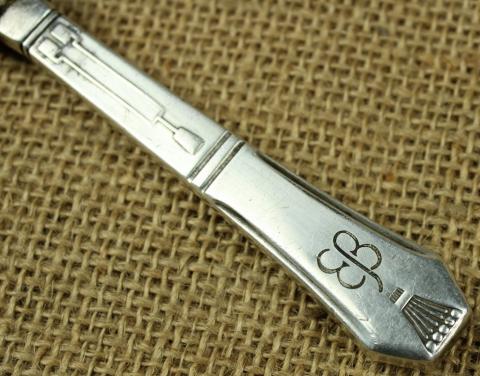 EVA BRAUN monogram EB fancy knife silverware recovered in the BERGHOF after bombing