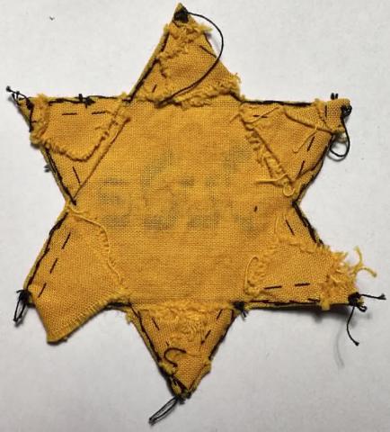 Holocaust JUDE. Star of David from GERMANY RARE worn Jew Jewish Getto Ghetto Holocaust JUDE. Star of David from GERMANY RARE worn Jew Jewish Getto Ghetto