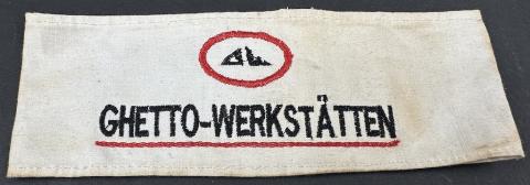 Jew Jewish Getto Ghetto-Werkstatten armband Holocaust Forced Labour