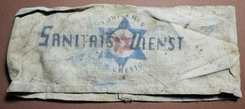 Jew Jewish Ghetto Getto medical KAPO armband with Star of David original