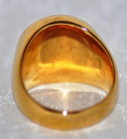 Jew Jewish STAR OF DAVID gold golden ring Holocaust deportation getto ghetto camp