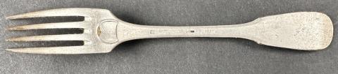 Jewish GHETTO silverware fork with STAR OF DAVID LODZ GETTO JEW JUDEN POLAND