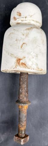 KL KZ AUSCHWITZ concentration camp original porcelain electric fence barak
