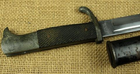 original WAFFEN SS BAYONET E.F Horster Solingen scabbard etui early dagger ss