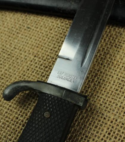 original WAFFEN SS BAYONET E.F Horster Solingen scabbard etui early dagger ss
