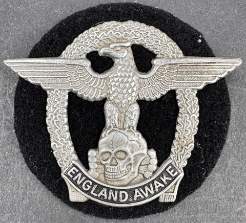 RARE WW2 German Nazi WAFFEN SS TOTENKOPF commemorative shield eagle skull England Awake