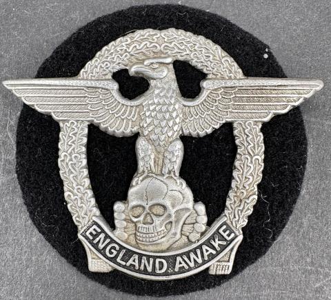 RARE WW2 German Nazi WAFFEN SS TOTENKOPF commemorative shield eagle skull England Awake