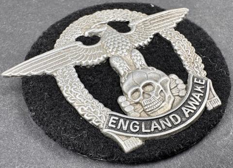 RARE WW2 German Nazi WAFFEN SS TOTENKOPF commemorative shield eagle skull England Awake