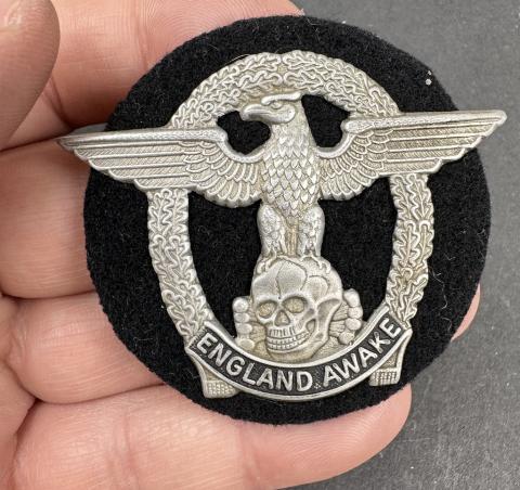 RARE WW2 German Nazi WAFFEN SS TOTENKOPF commemorative shield eagle skull England Awake