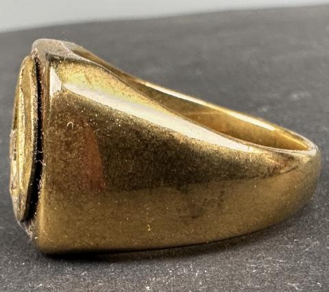 SCARCE High Leader Third Reich WW2 German Nazi NSDAP party gold golden ring
