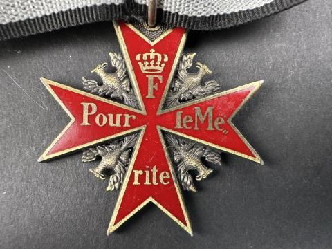 WW1 German Prussian POUR LE MERITE knight cross croix allemande