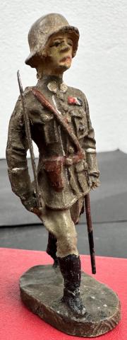 WW2 German Nazi 1930s Wehrmacht toy soldier figurine Elastolin Lineol army heer