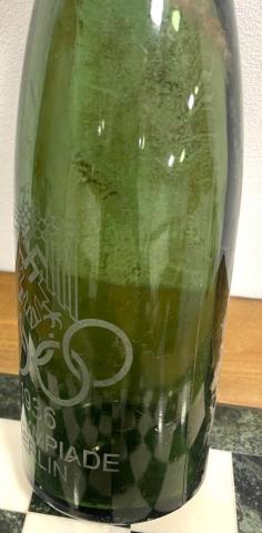 WW2 German Nazi 1936 BERLIN OLYMPICS NSDAP empty bottle with swastika