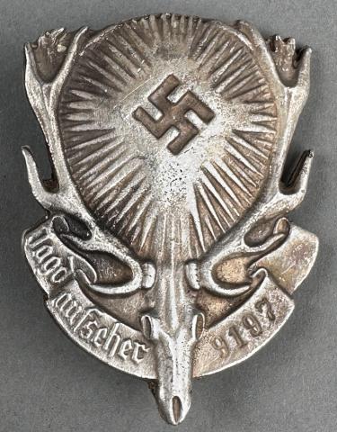 WW2 German Nazi CARINHALL HERMANN GOERING hunting club pin badge WW2 German Nazi CARINHALL HERMANN GOERING hunting club pin badge