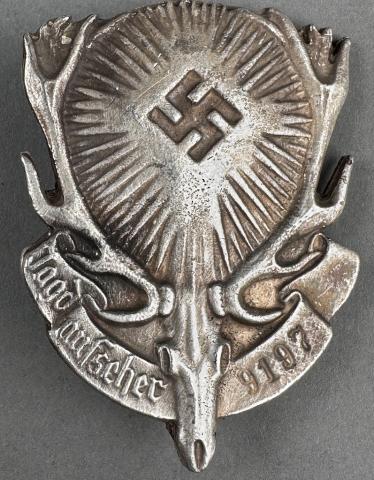 WW2 German Nazi CARINHALL HERMANN GOERING hunting club pin badge WW2 German Nazi CARINHALL HERMANN GOERING hunting club pin badge